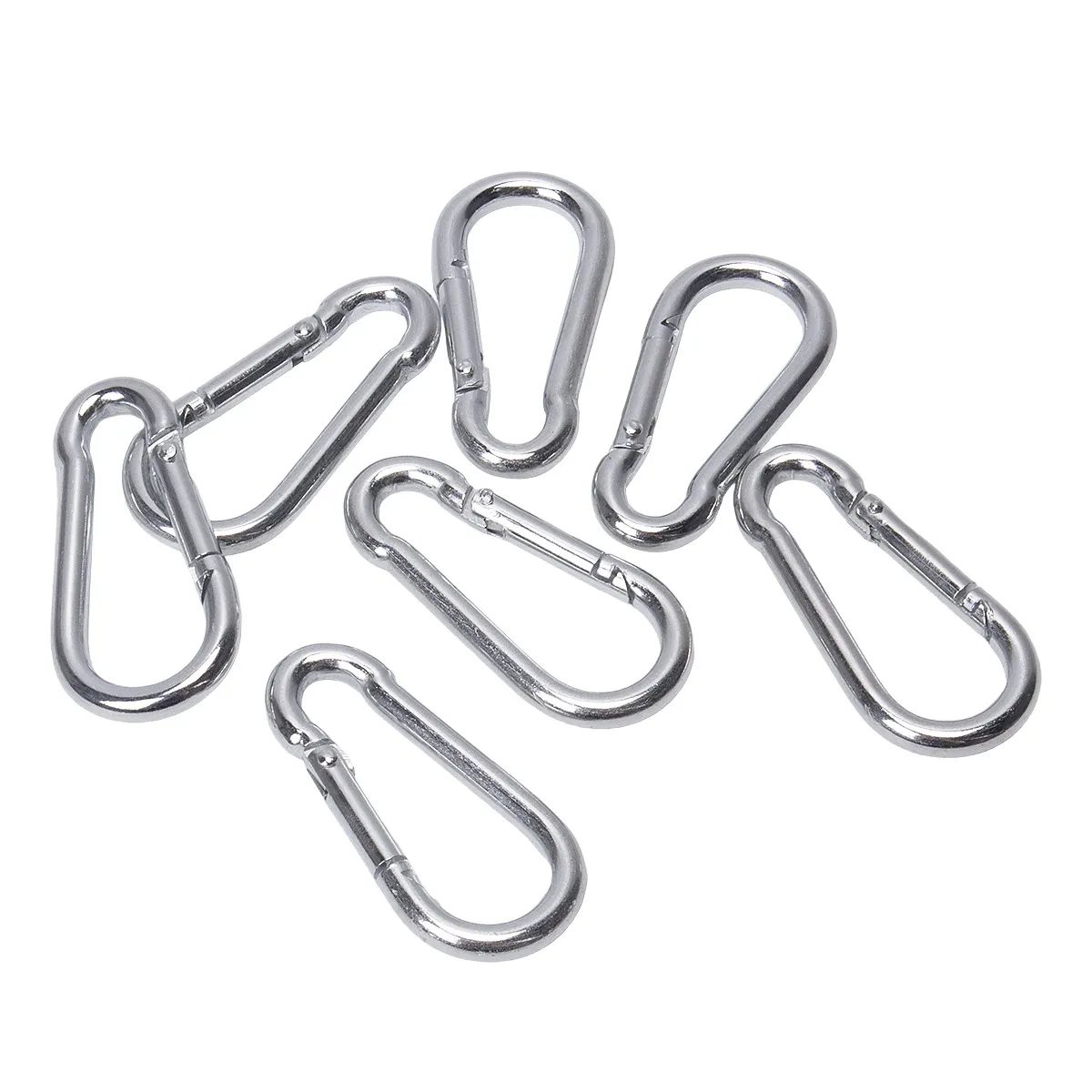Eisen Galvanisierter Karabiner Haken Feder Schnapphaken Kürbisform Robuste Outdoor Verbindung