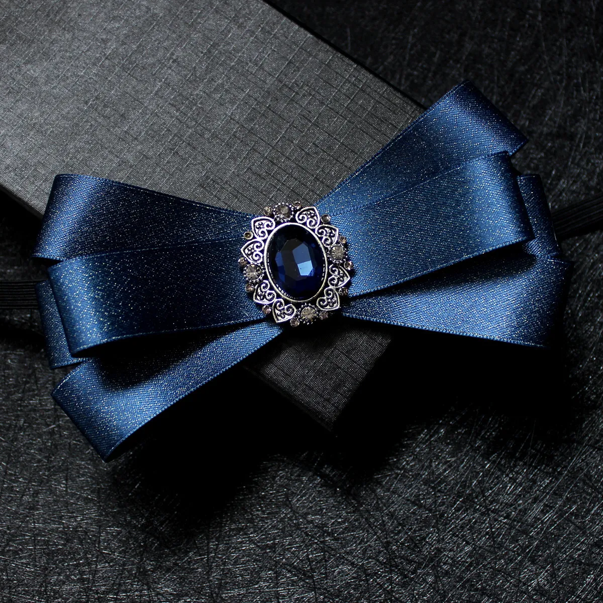 Herren Formale Fliege Strass Kristall Schleife Anzug Hemd Hochzeit Bräutigam Brosche Zubehör Band Schleifen