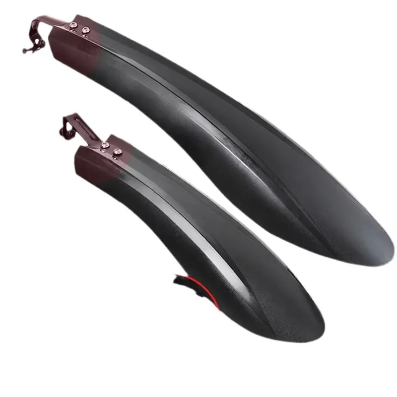 Ensemble de Garde-boue de Vélo de Montagne Avant et Arrière Allongé Élargi en Plastique Accessoires de Cyclisme pour VTT