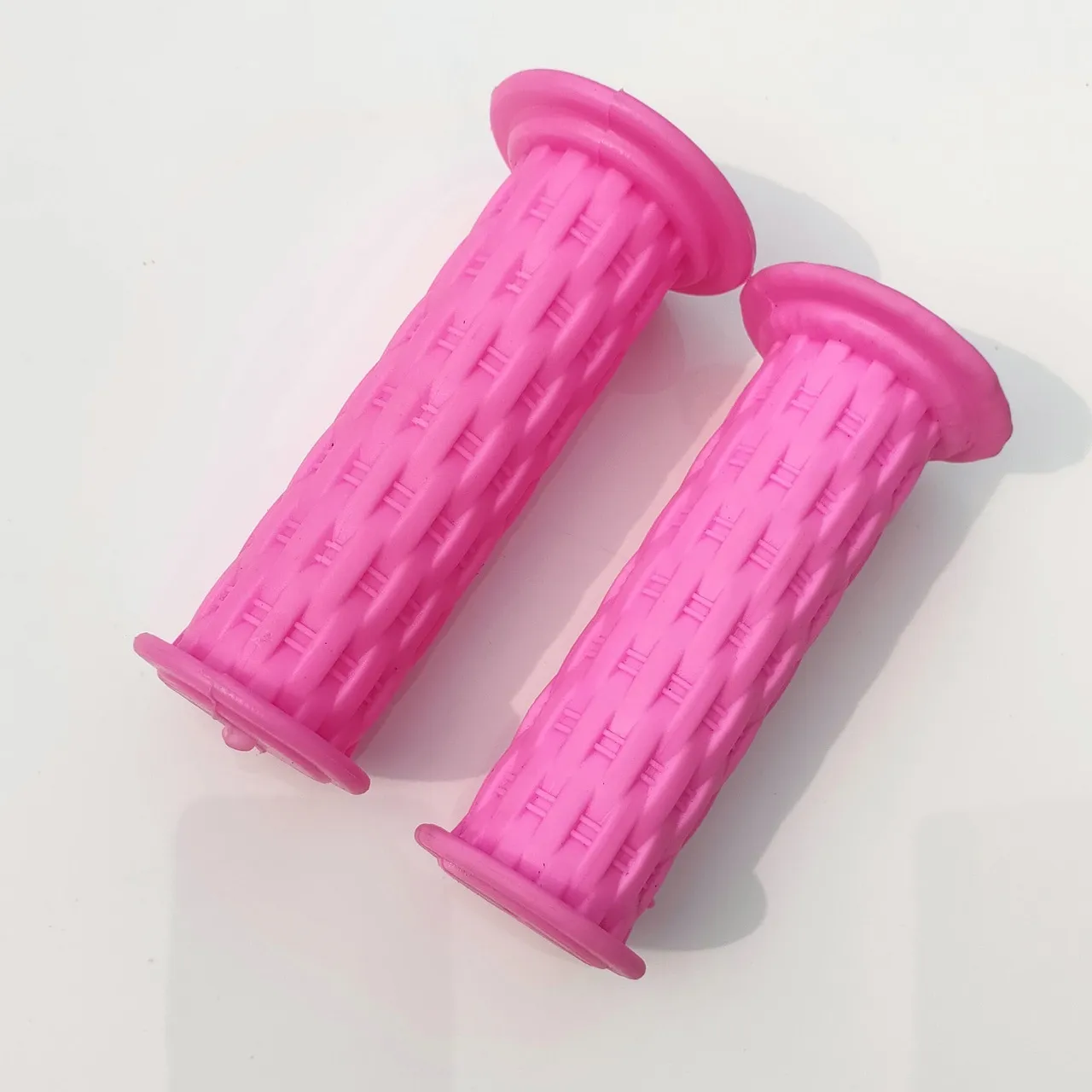 Kids Bicycle Handlebar Grips PVC Woven Pattern Anti-Slip Soft Handle Bar Cover Children Bike Accessories