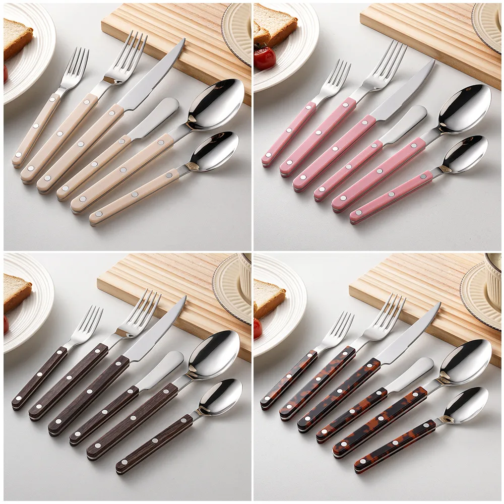 Stainless Steel Western Tableware Steak Knife Fork Spoon Butter Knife Kitchen Tableware Set