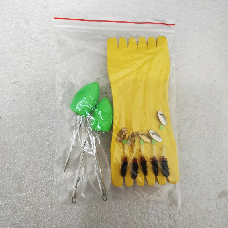 Fishing Lure Set With Fly Hooks Spinning Sequins And Float Controllers Artificial Bait Kit For Outdoor Fishing