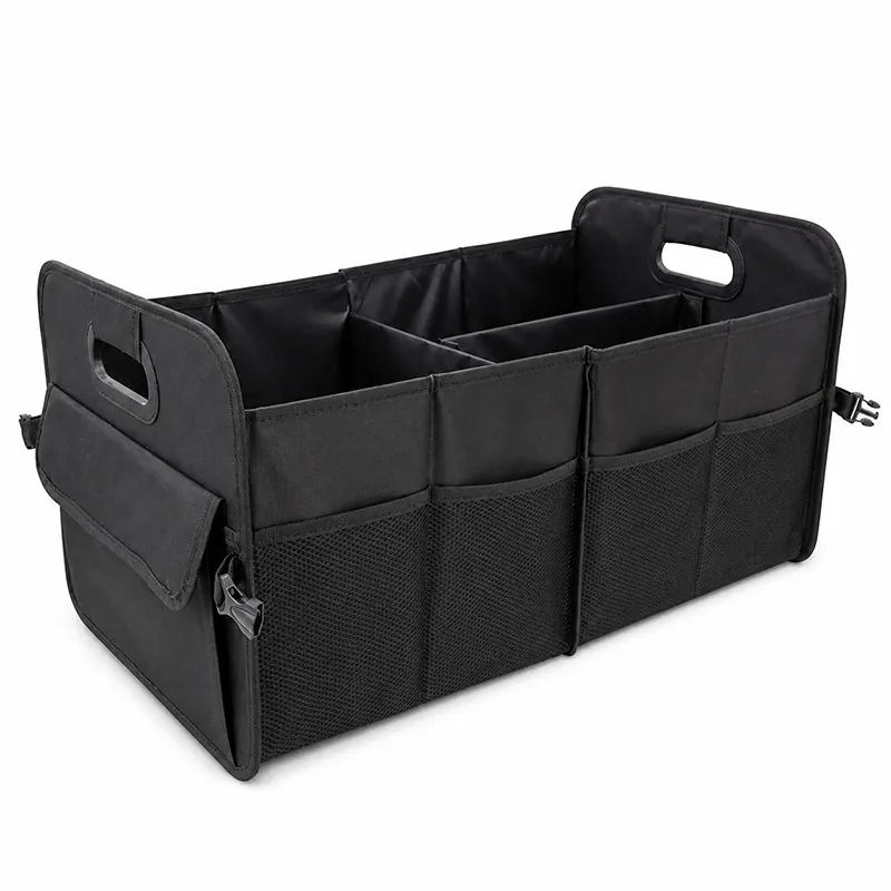 Organizador de Maletero de Coche Caja de Almacenamiento Plegable Gran Capacidad Tela Oxford Bolsa de Almacenamiento con Divisores Bolsillos