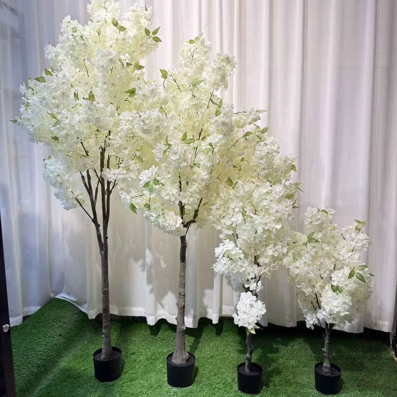 Hochzeit Kleine Künstliche Kirschblütenbaum Seidenblume Pfirsichbaum Bonsai Pflanze Für Mall Event Heimdekoration