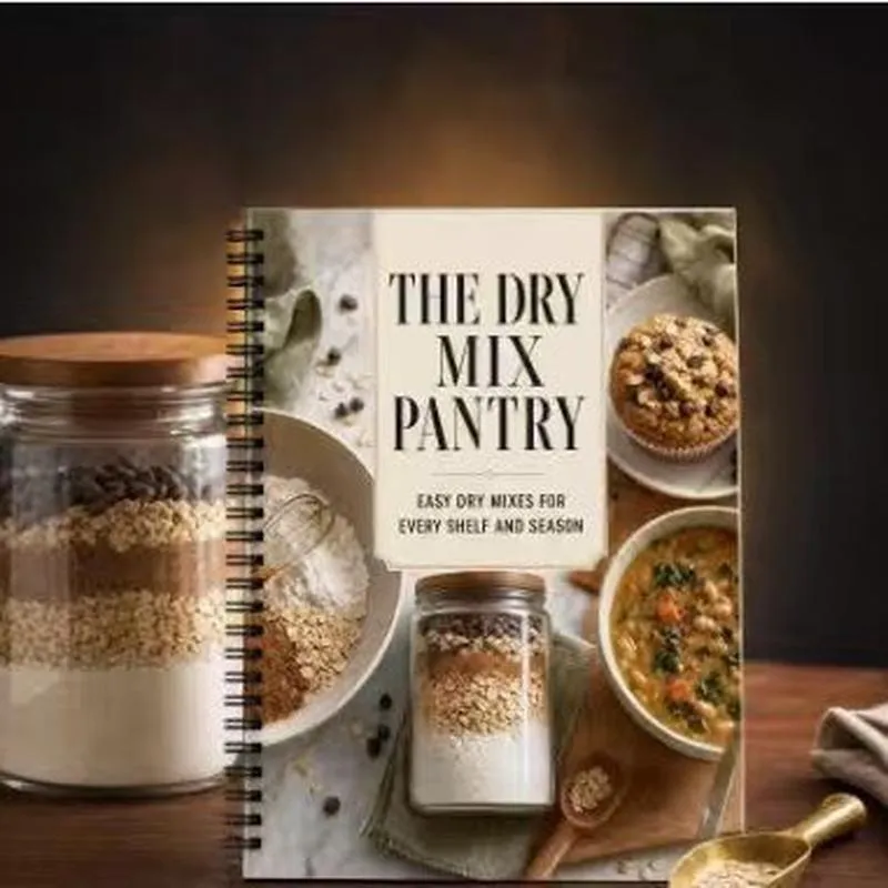 Dry Mix Pantry Libro di Ricette Quaderno a Spirale Guida alla Conservazione degli Alimenti Diario Cucina Quaderno da Cucina per Uso Quotidiano