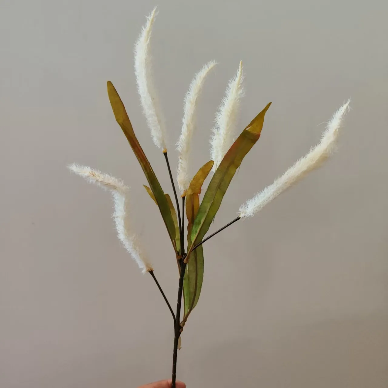 Rama de Flores de Salvia de Carrizo Artificial Planta Verde Falsa Para Boda Decoración del Hogar Accesorios de Fotografía