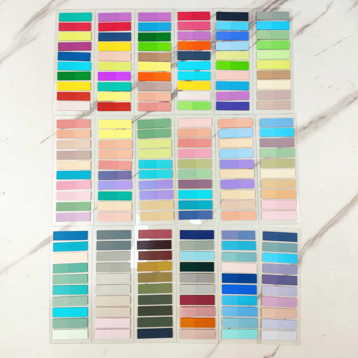 PET Index Tabs Sticky Notes Ημιδιαφανείς Σημαντές Σελίδας Morandi Macaron Χρώμα Για Σχolείο Γραφείο Γραφική Ύλη