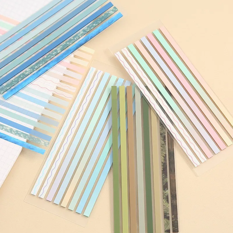 Morandi Color PET Sticky Notes Translucent Index Tabs Page Markers Sticky Note Pads For Office School Stationery Supplies