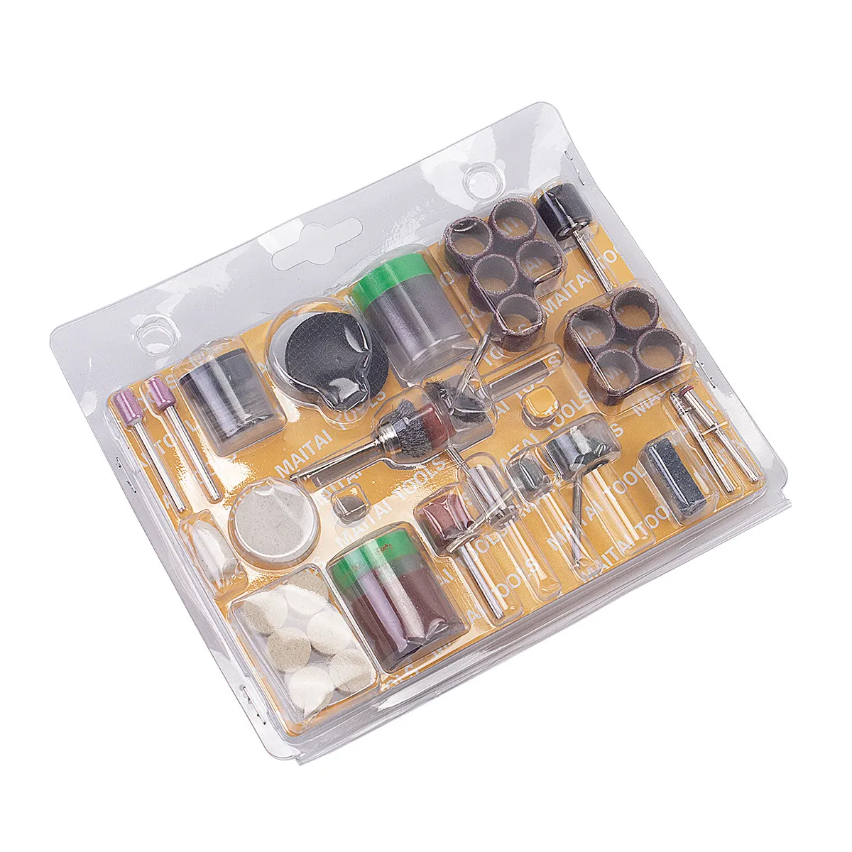 Ensemble de Têtes de Meulage Accessoires de Meuleuse Électrique Outil Rotatif Polissage Coupe Kit de Quincaillerie en Acier S2