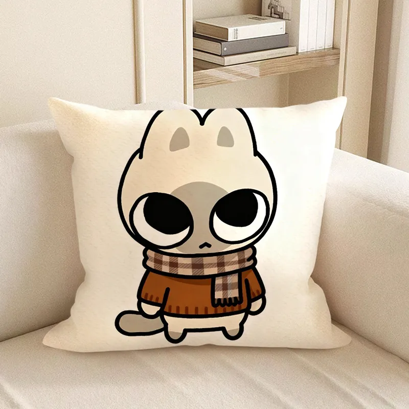 Cuscino Decorativo Stampato con Animale Cartoon Morbido Cuscino in Poliestere Per Divano Letto Soggiorno Decorazione Casa Regalo