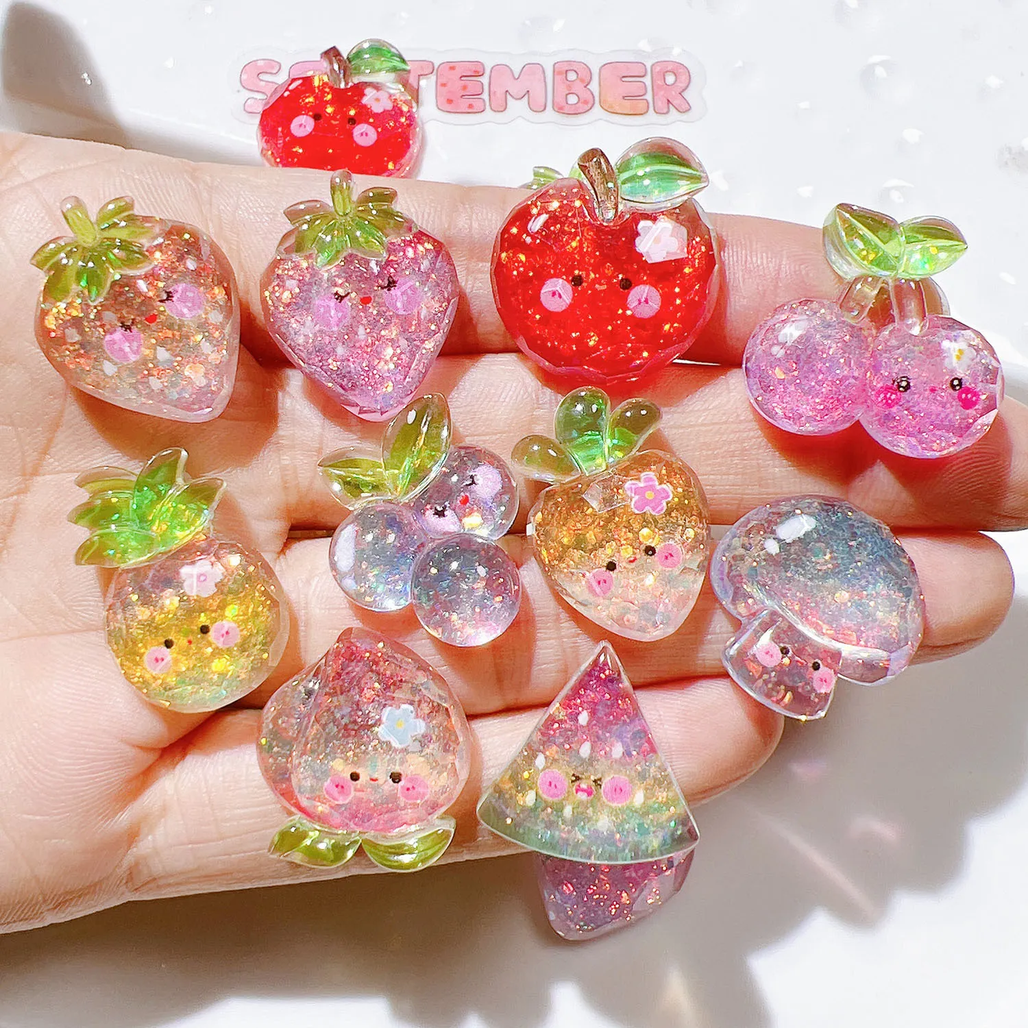 Resin Cute Fruit Smiling Face DIY Accessories Shoe Charms For Garden Shoes Craft Decoration