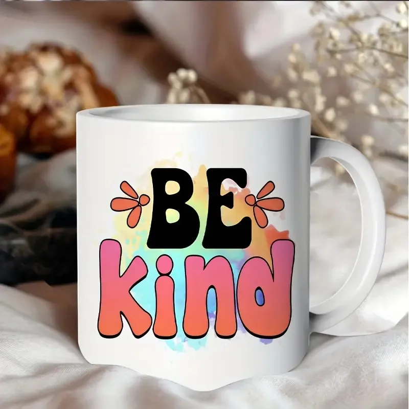 Weißer Keramik Kaffeebecher Büro Trinkbecher Kreativ Bedrucktes Muster Mikrowellengeeignet Becher Für Zuhause Küche Geschirr