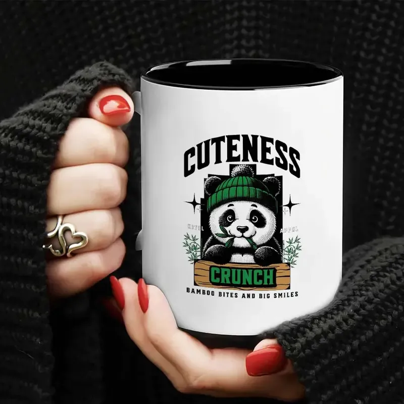 Ceramic Coffee Mug Cute Animal Cartoon Graphic Print Office Tea Cup Microwave Safe Drinkware Gift