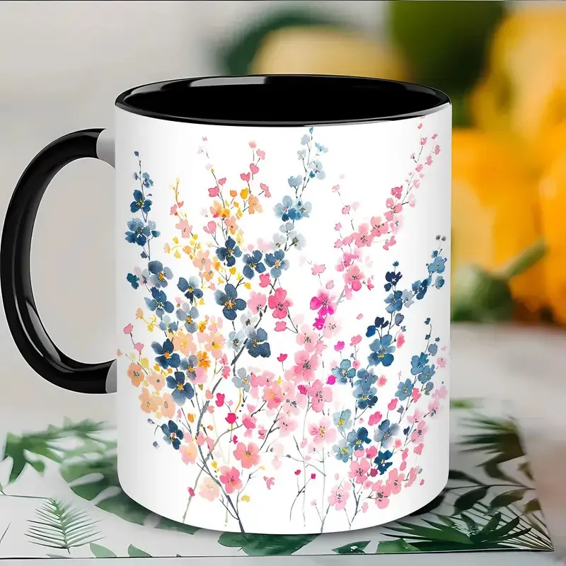 Keramik Kaffeetasse Büro Trinkgeschirr Doppelseitig Bedruckter Wasserbecher Modern Minimalistisch Keramik Becher Geschenk Für Zuhause Büro