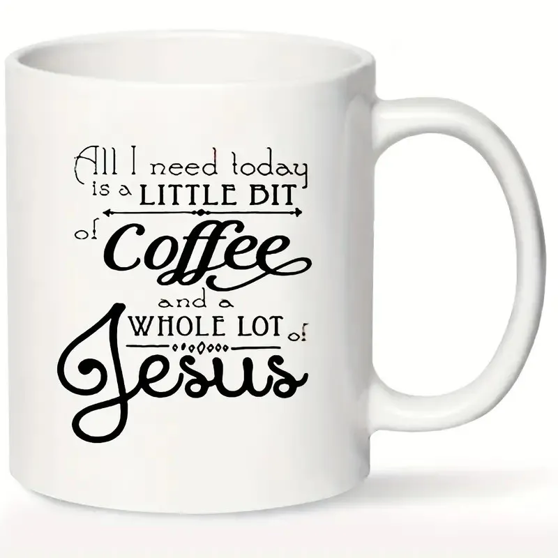 White Ceramic Coffee Mug Inspirational Quote Printed Mug Office And Home Daily Drinkware Ceramic Cup Gift