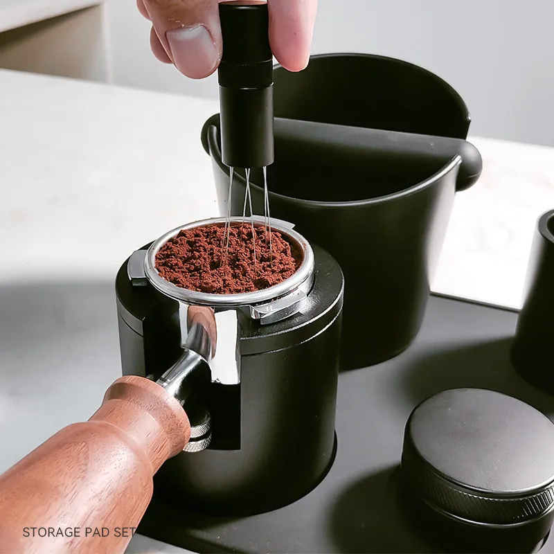 Aluminum Alloy Coffee Tamper Holder Stand Universal Espresso Tamper Distributor Base Station Barista Coffee Tool