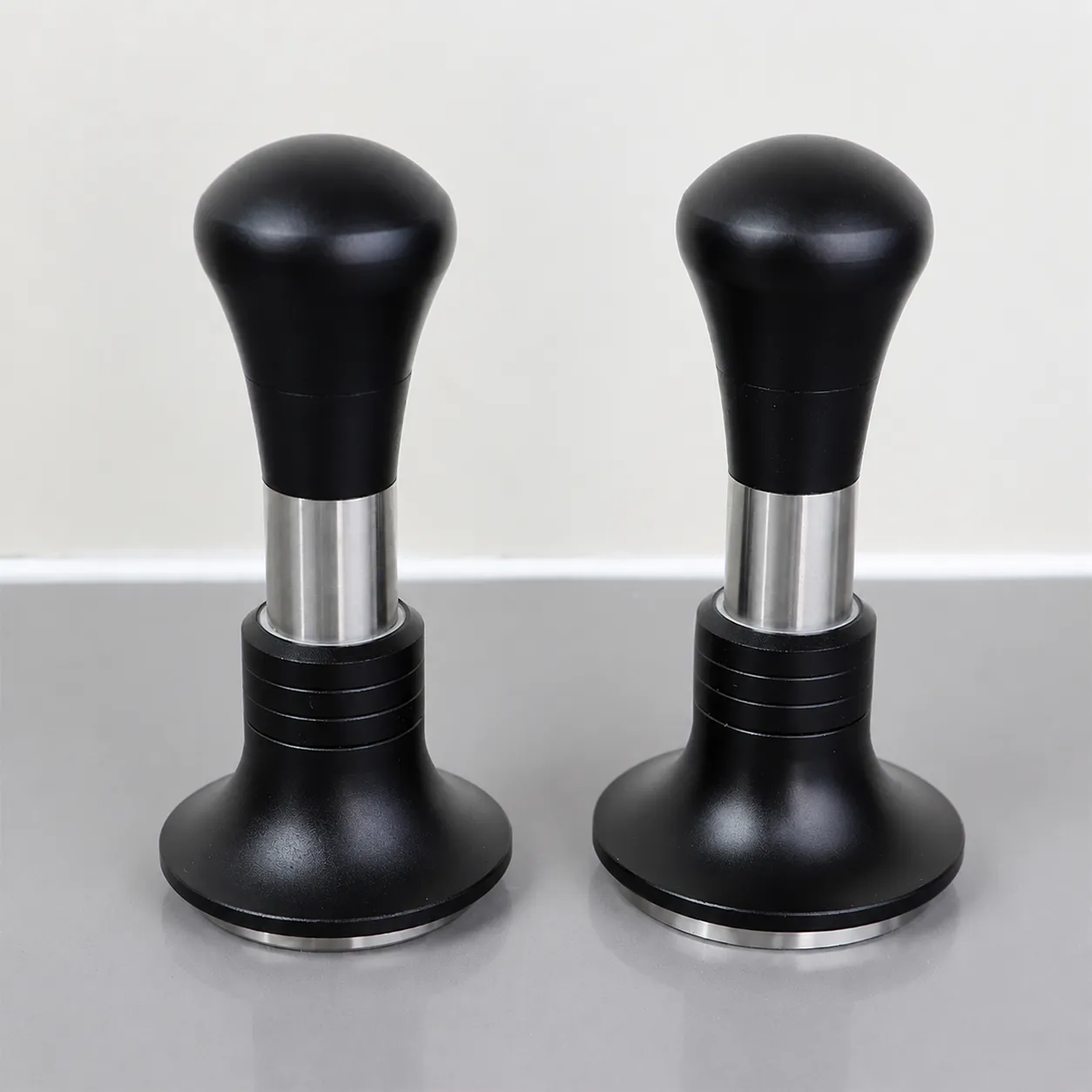 Stainless Steel Italian Coffee Tamper Spring Loaded Coffee Distributor Espresso Tamper Barista Tool For Home Cafe