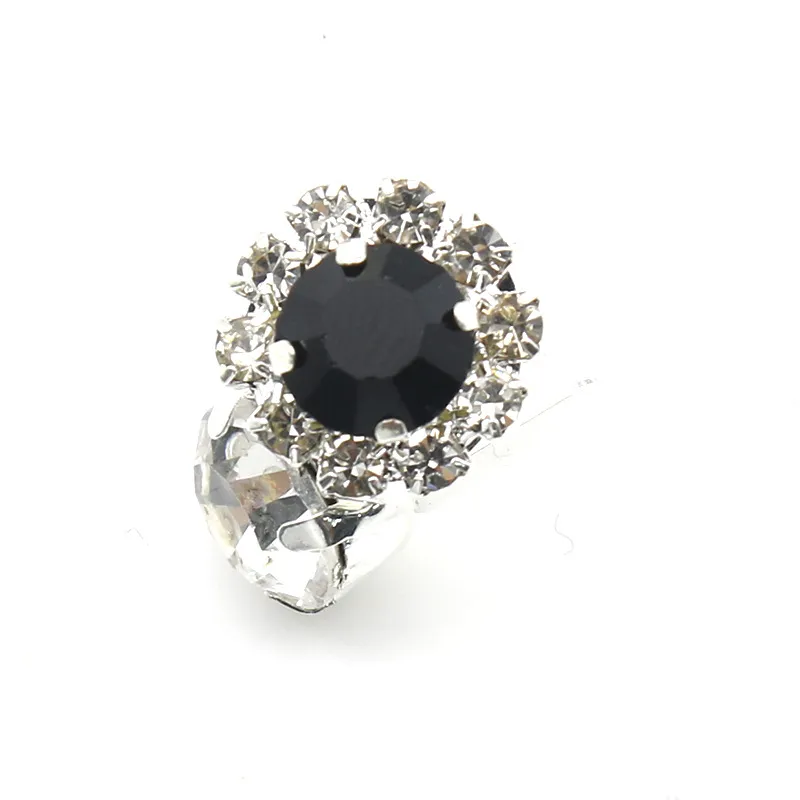 Minimalist Rhinestone Acrylic Shoe Buckles Brass Base DIY Shoe Decorative Accessories Women Fashion Shoe Clips