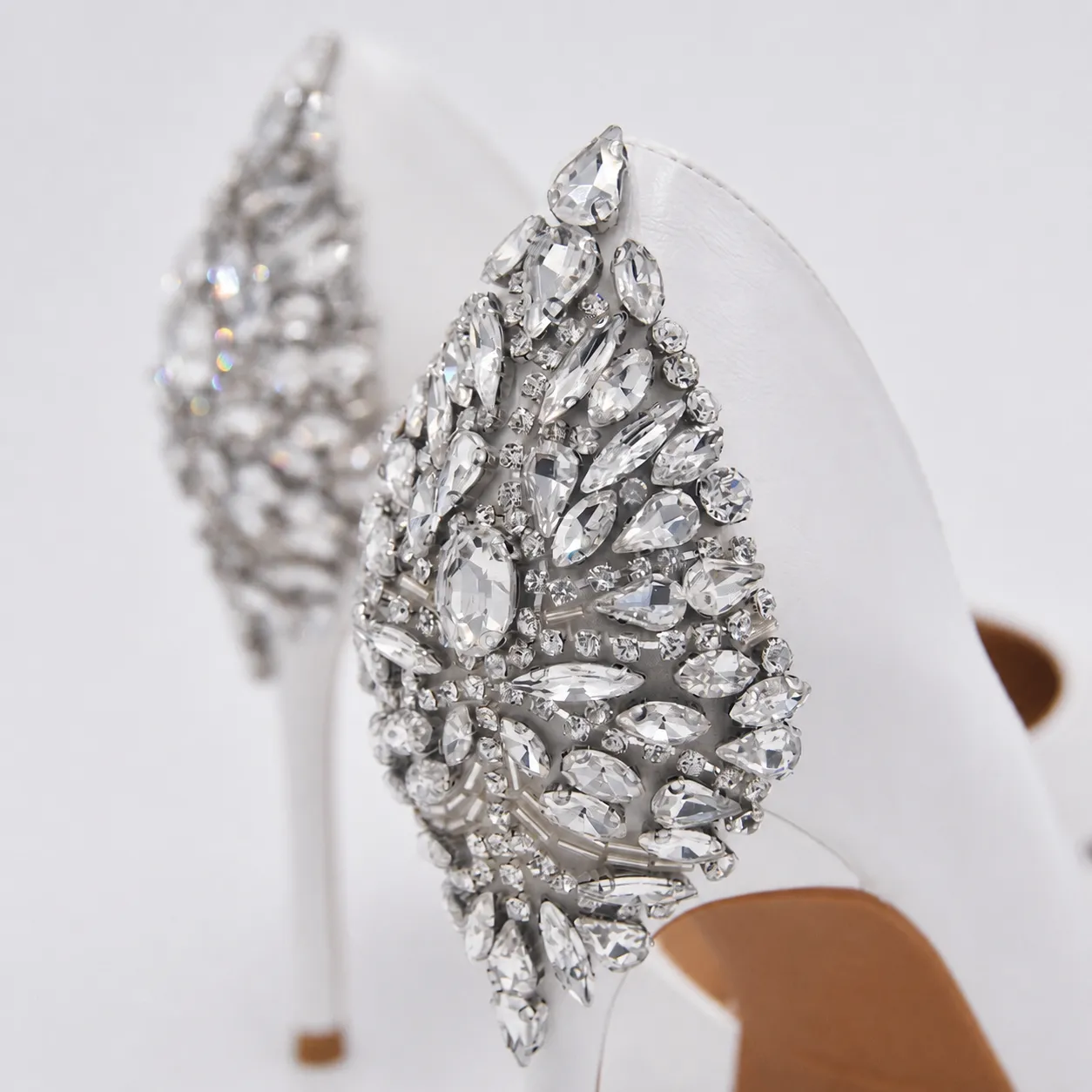 Handgemachte Strass Aufnäher Blatt Kristall Applikation Für High Heels Braut Hochzeit Gürtel DIY Bekleidung Zubehör