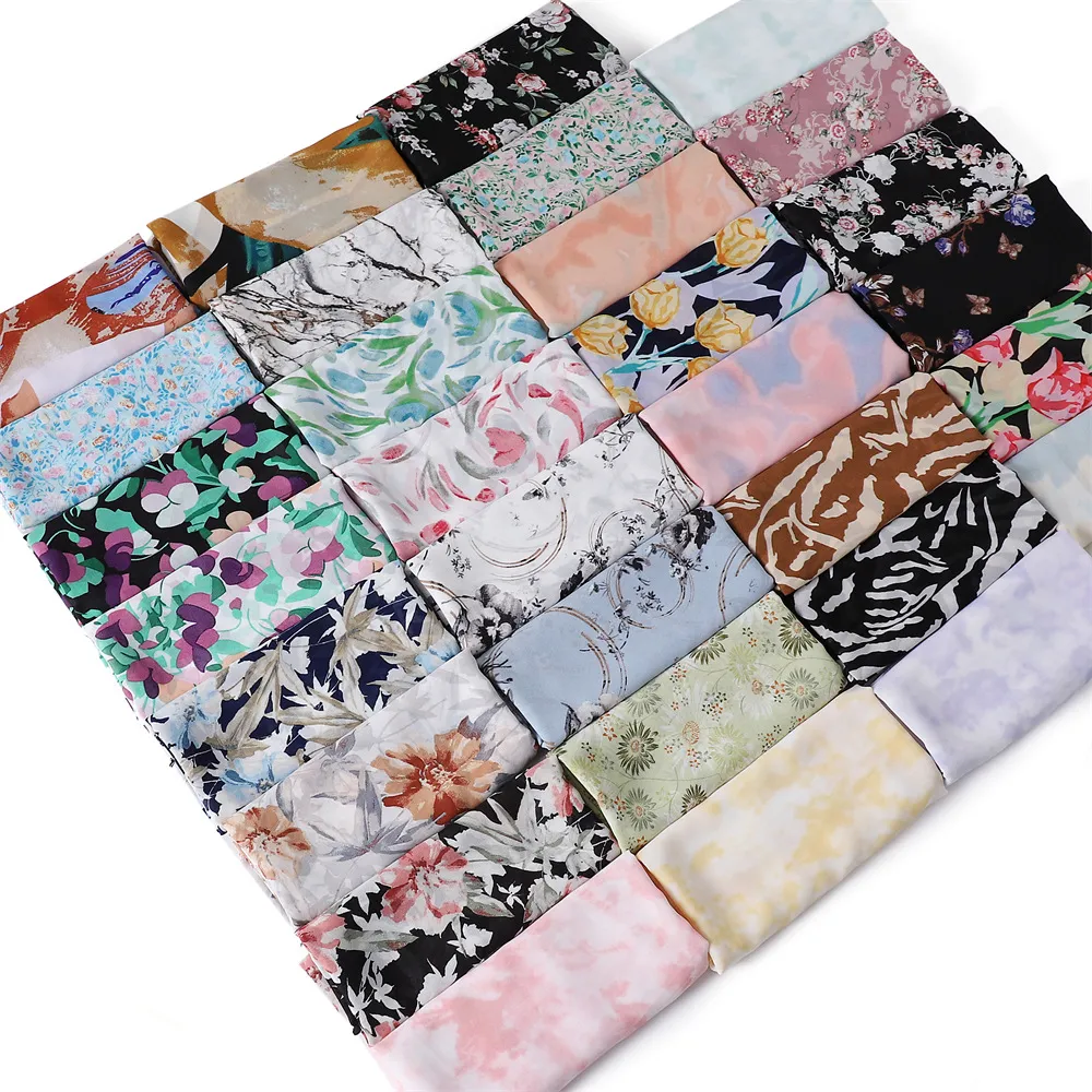 Womens Chiffon Scarf Floral Polka Dot Printed Sun Protection Lightweight Fashion Versatile Long Shawl Neckwear