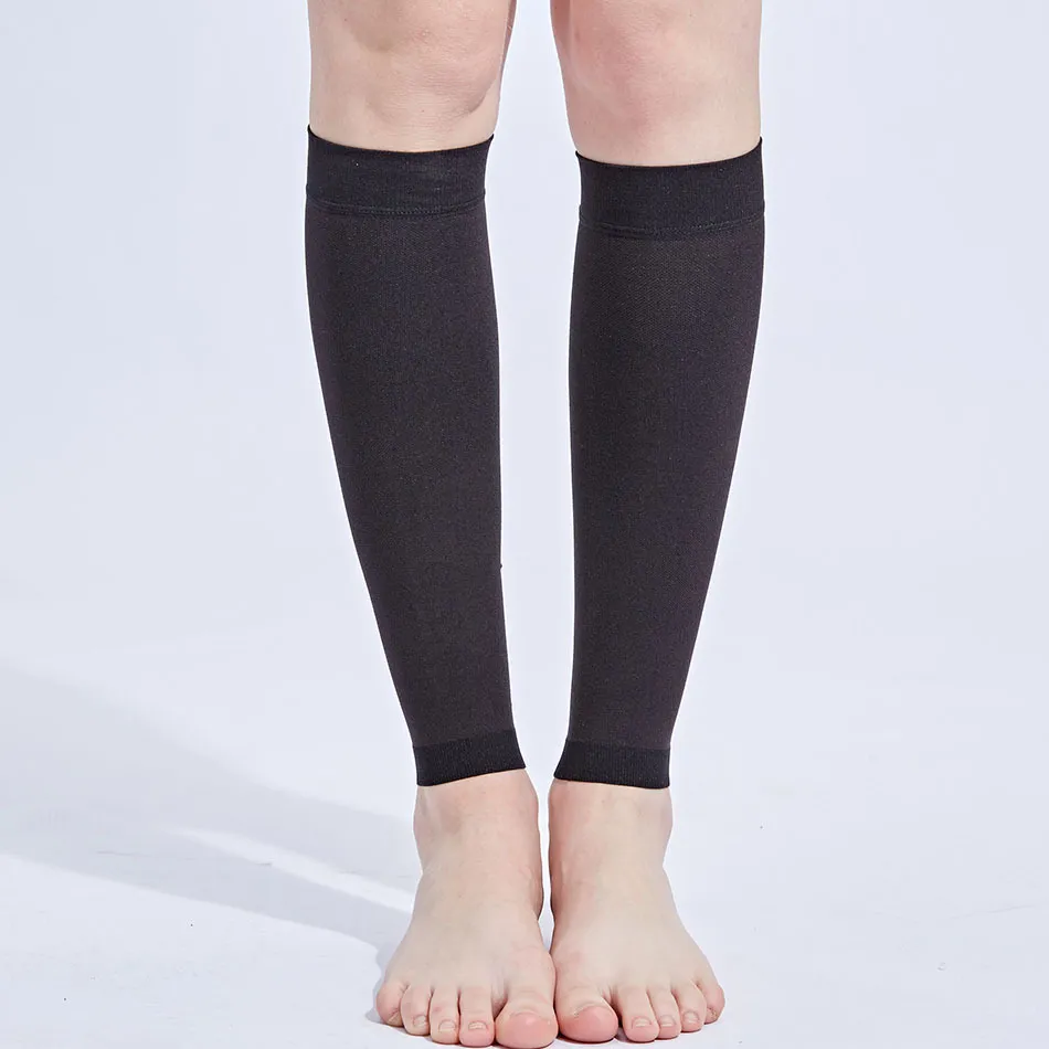 Mangas de Compresión para Pantorrilla de Alta Elasticidad Unisex para Correr Deportes Soporte de Pierna Spandex Transpirable