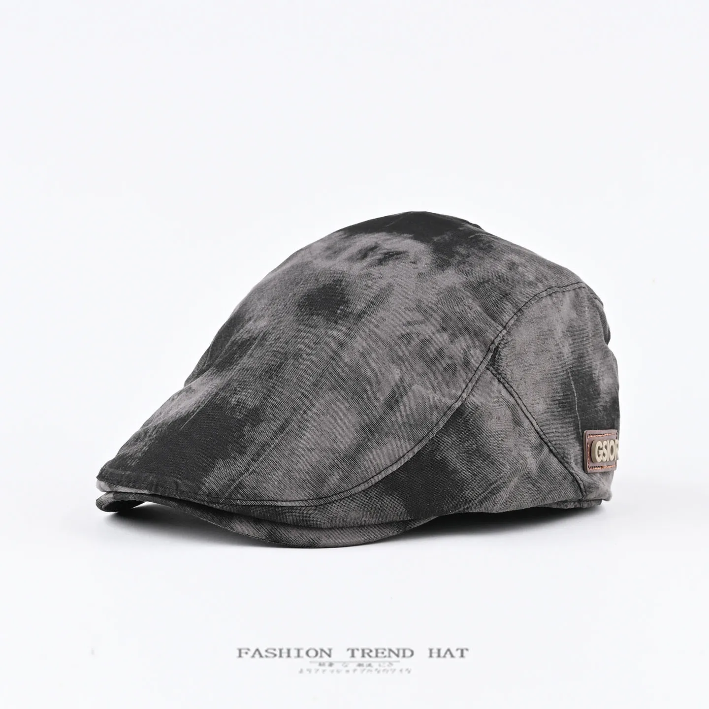 Amerikaanse Retro Tie Dye Baret Platte Pet Unisex Lente Herfst Casual Verstelbare Visor Hoed