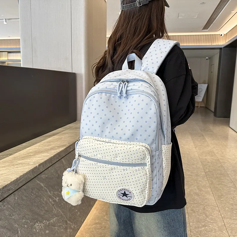 Kinder Schoolrugzak Waterdicht Nylon Casual Reizen Boektas Schattige Berenhanger Koreaanse Stijl Lichtgewicht Daypack