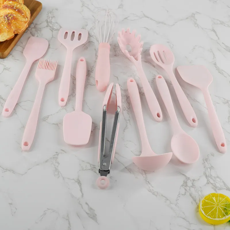 Mini Silikon Küchengeschirr Set Hitzebeständig Spatel Ölbürste Schneebesen Kochgeschirr Set Küchenhelfer