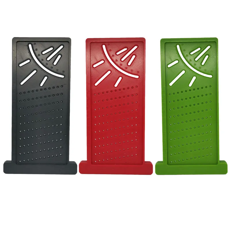 T Type Woodworking Scribing Ruler Plastic Multi Function Hole Marking Gauge Angle Measuring Tool Carpentry Accessories