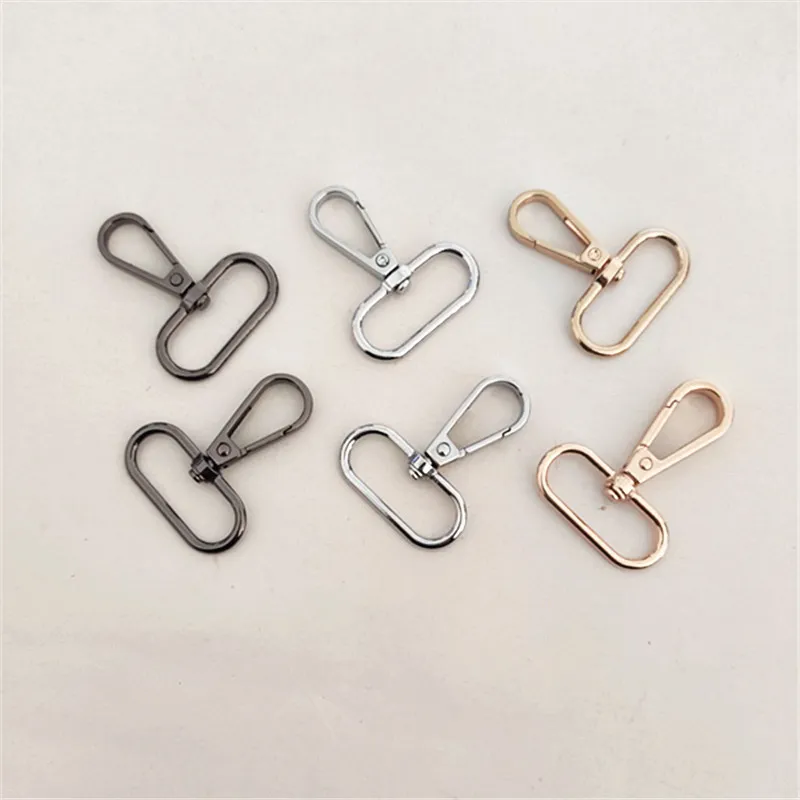 Mosquetón Giratorio de Aleación de Cinc Clip de Perro de Metal Herrajes para Bolsos Conector de Correa de Bolso Accesorios