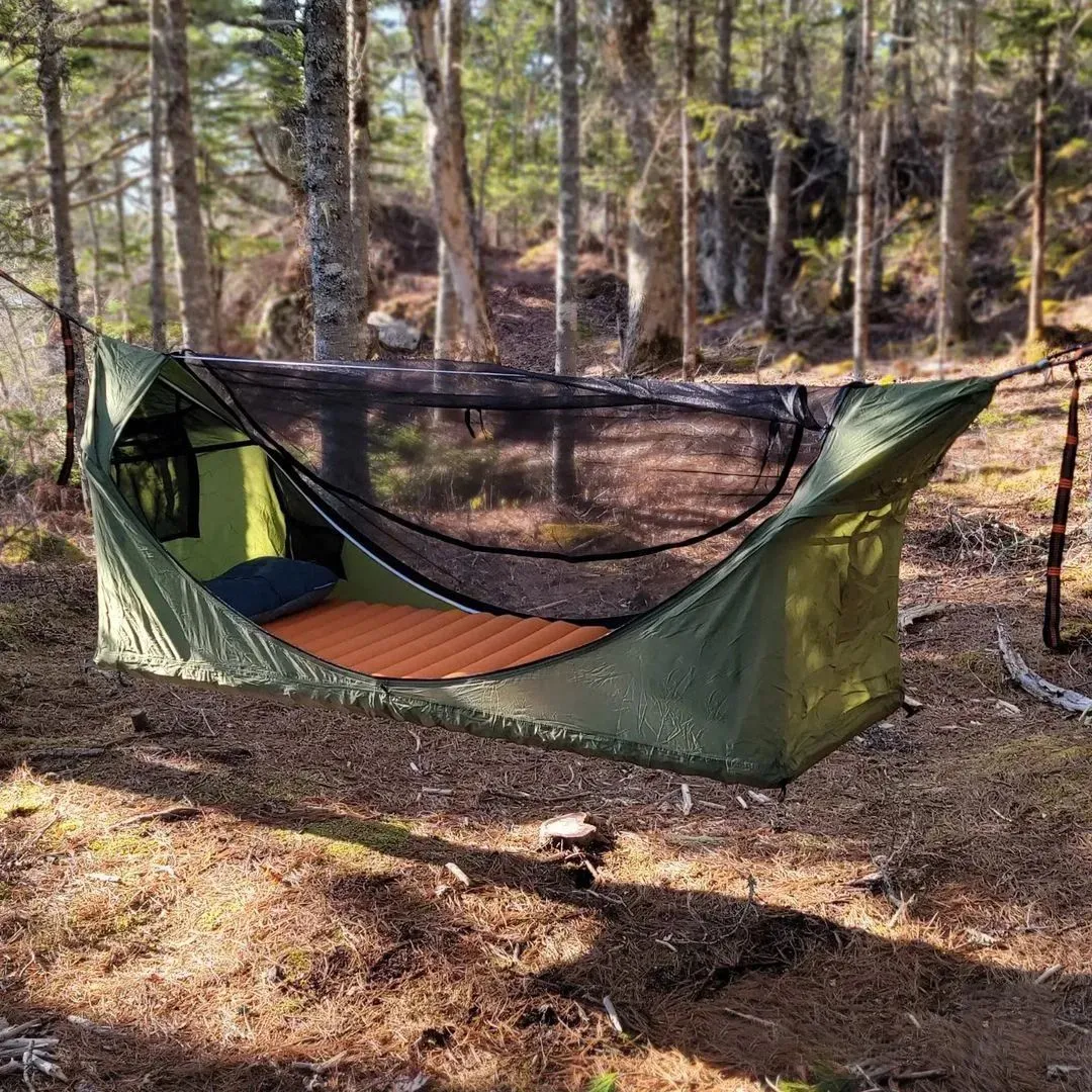 Multifunctional Outdoor Camping Hammock Mosquito Net Tent With Canopy Portable Hanging Bed Waterproof Hiking Travel Equipment