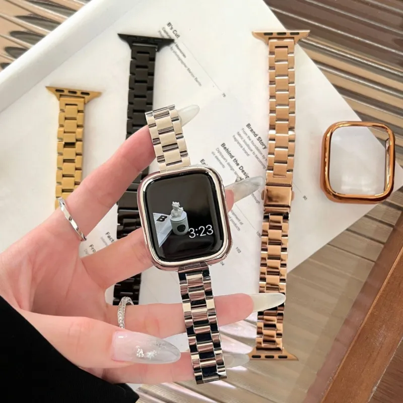 Cinturino Per Orologio In Metallo In Acciaio Inossidabile Lucido Cinturino Di Ricambio Compatibile Con Smartwatch Stile Affari Accessori Per Orologi