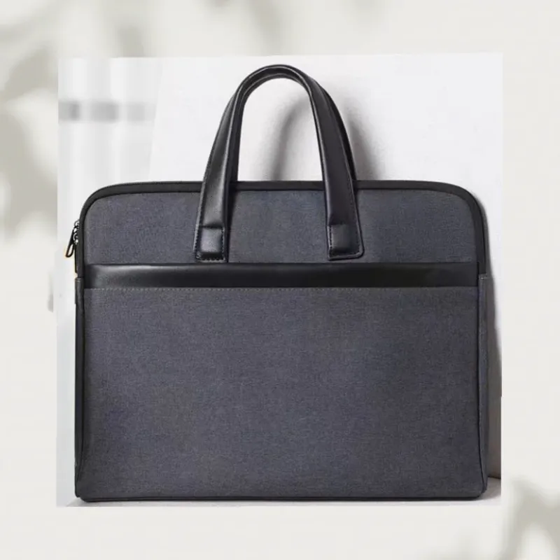 Borsa per Laptop da Lavoro in Tessuto Oxford Cartella Impermeabile Per Uomini e Donne Ufficio Pendolarismo Borsa a Mano