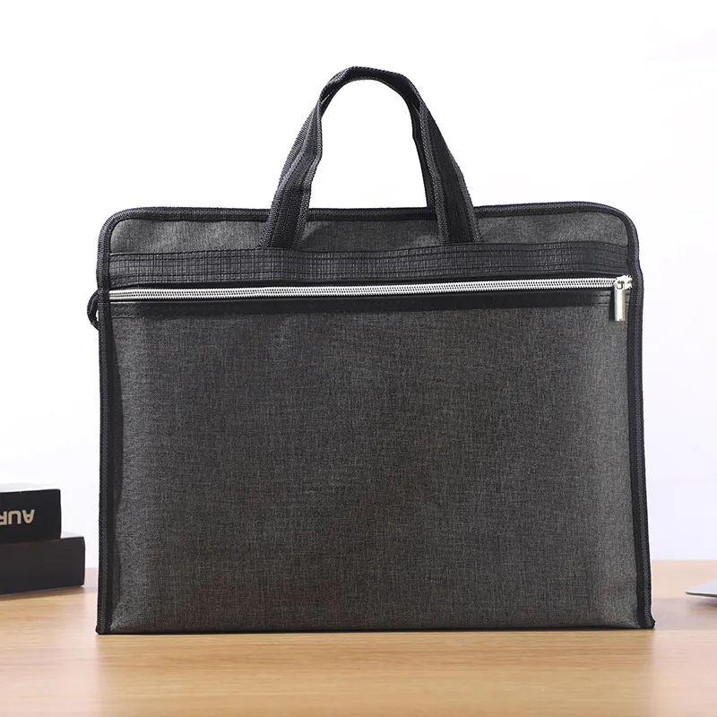 Oxford Cloth Waterproof Laptop Document Bag Large Capacity Thickened Business Briefcase Handheld Storage Bag