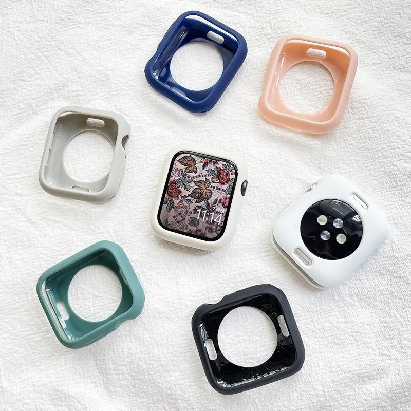 Silikon Schutzhülle Für Smartwatch Weiche Halbschalen Schutzhülle Kompatibel Mit Mehreren Serien Modellen