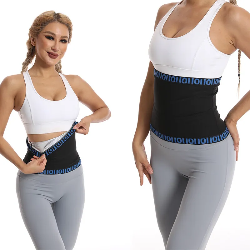 Unisex Sweat Waist Trimmer Belt For Fitness Sport Workout Waist Trainer Sauna Sweat Belt Stomach Wraps For Training Men Women
