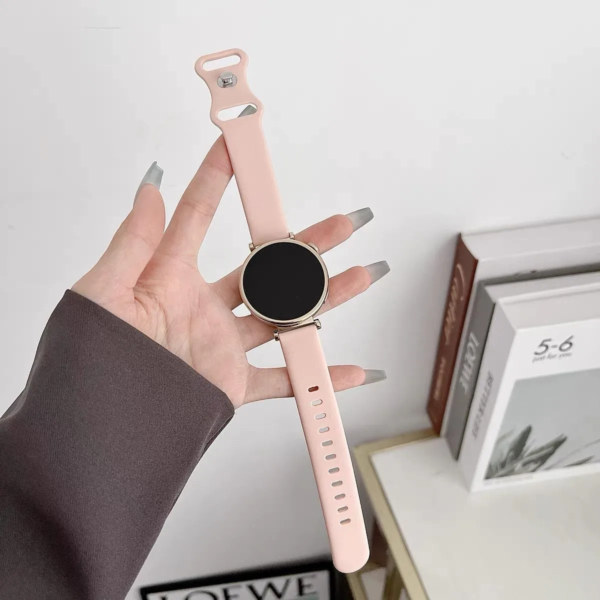Minimalist Silicone Smartwatch Band Replacement Strap Soft Waterproof Wristband For Smart Watch Accessories