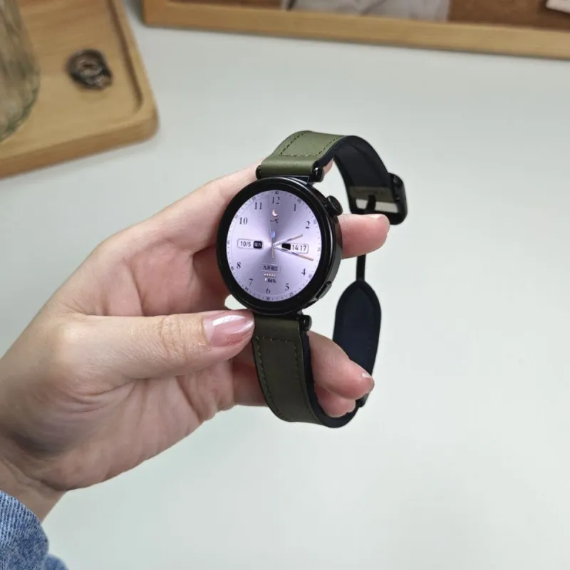 Cinturino per Smartwatch Magnetico in Silicone e Similpelle Minimalista Compatibile Con Huawei Watch