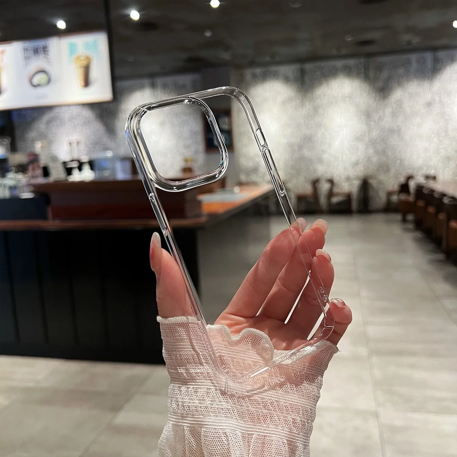 Transparente PC Schutzhülle Für iPhone Sturzsicher Vollständige Abdeckung Ultradünne Minimalistische Handyhülle