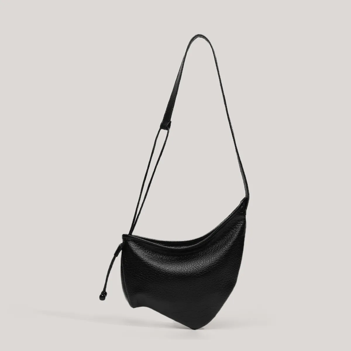 Bolso Bandolera de Cuero PU de Moda para Mujer Bolso de Hombro Bajo el Brazo de Color Sólido Informal