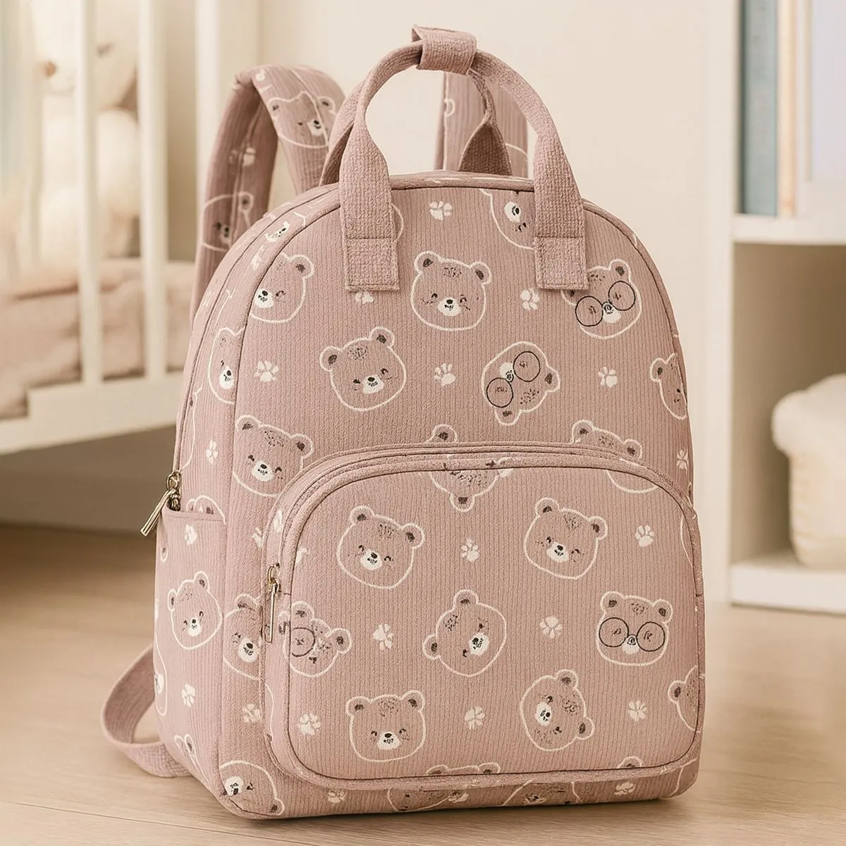 Bambini Carino Cartone Animato Orso Stampa Leggero Zaino Casual Borsa Scolastica Per Studenti Poliestere Zainetto
