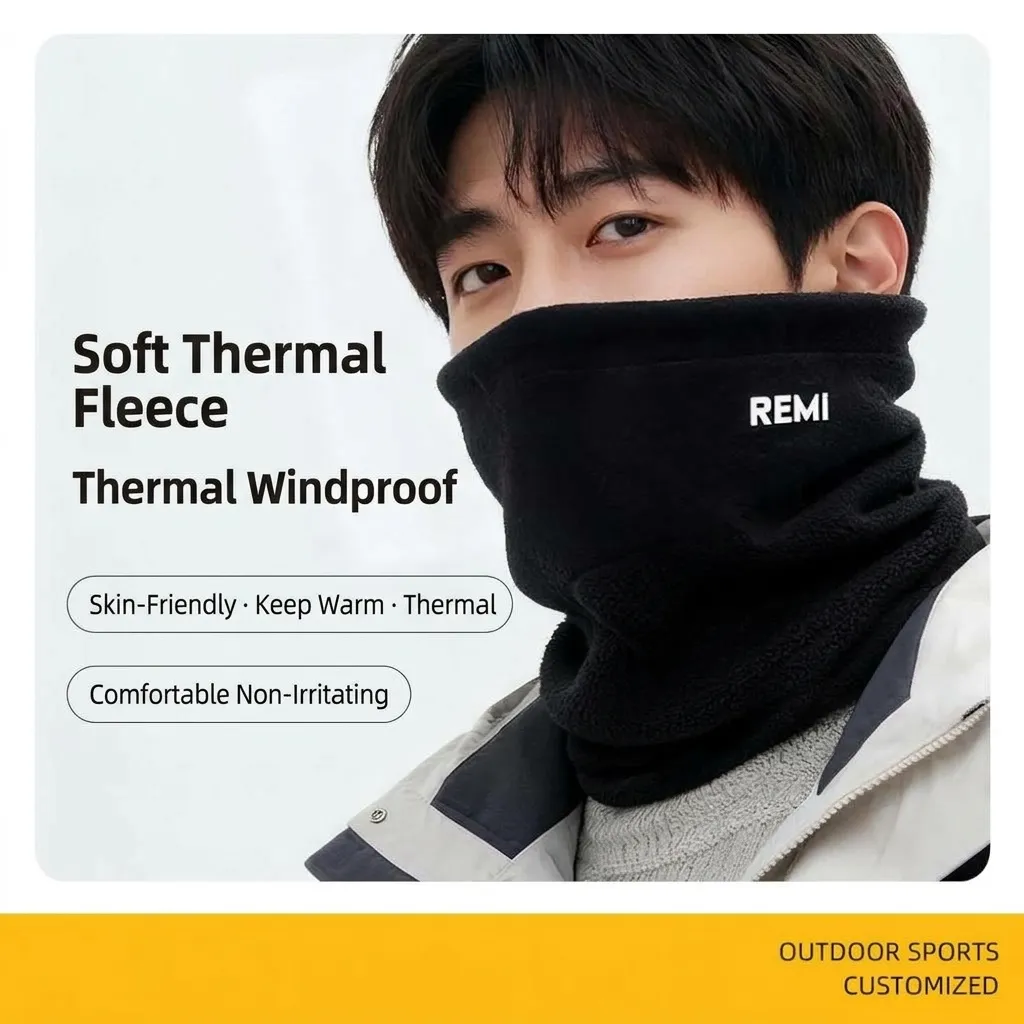 Winter Fleece Neck Gaiter Windproof Thermal Warm Scarf Cycling Ski Face Mask For Men And Women Outdoor Sports