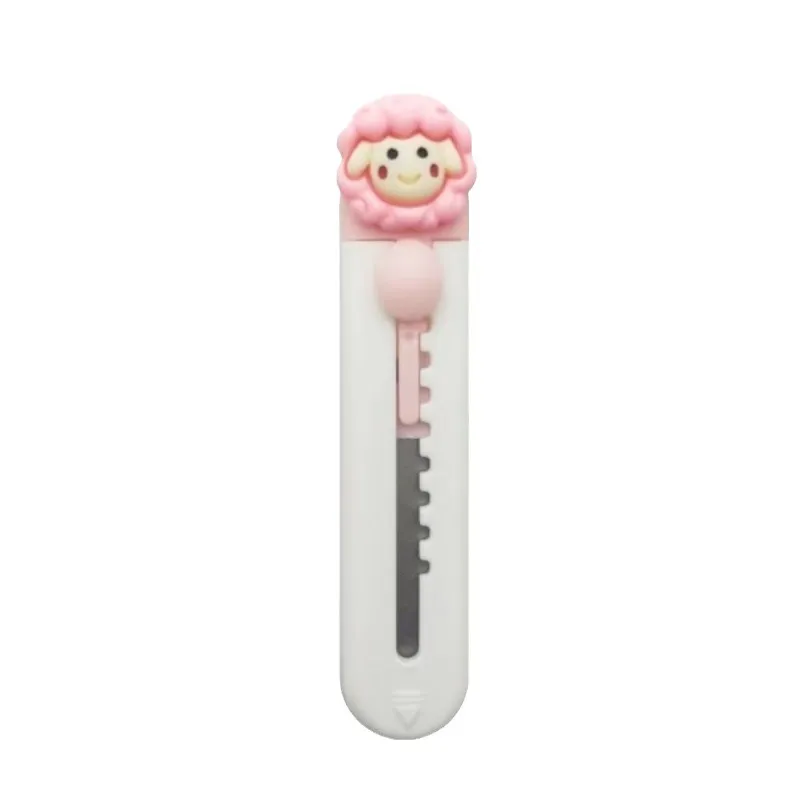 Draagbaar Mini Breekmes Leuke Cartoon Pocket Letteropener Dozensnijder Studenten Kantoorartikelen Ambachtelijk Papier Snijmes