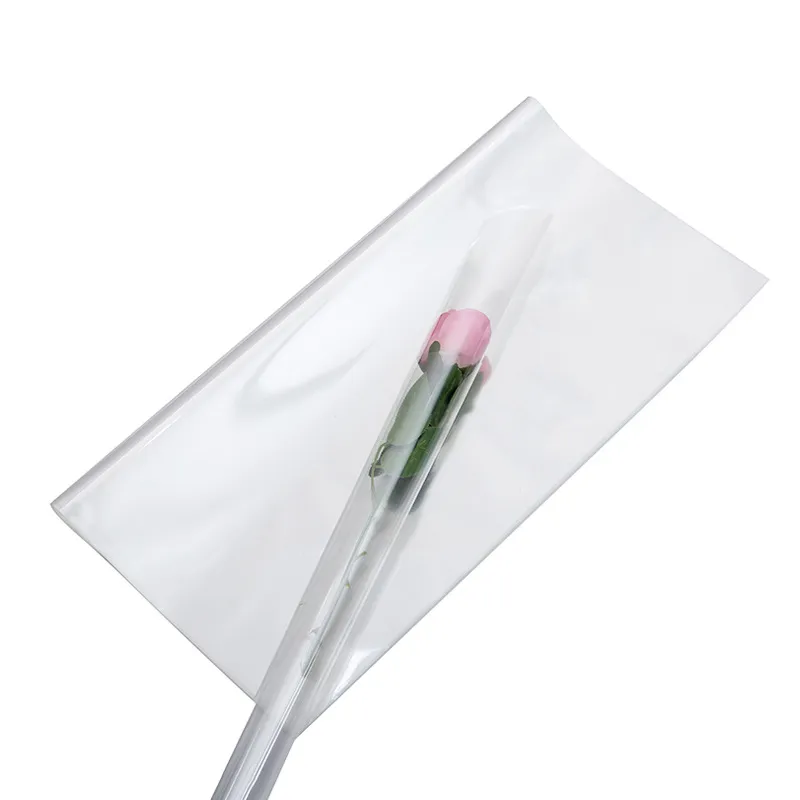 Papier d'Emballage Cellophane Transparent pour Fleurs Rouleau en Plastique Imperméable pour Bouquet de Fleurs Emballage Cadeau Décoration