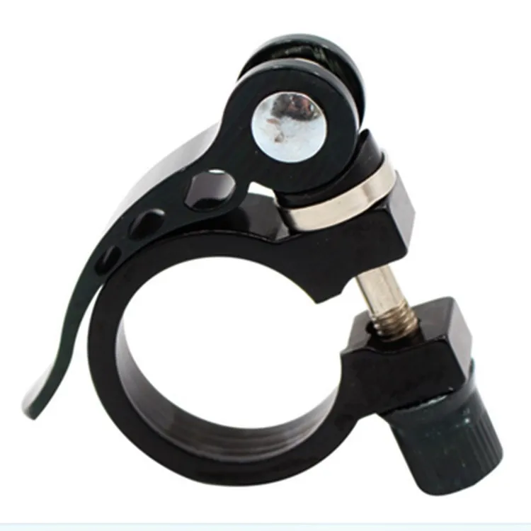 Aluminum Alloy Bicycle Seatpost Clamp Quick Release Mountain Bike Saddle Post Clamp Cycling Seat Tube Fixed Clip