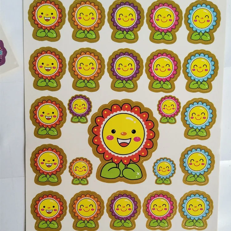 Kids Reward Stickers Cartoon Smiley Face Star Incentive Cute Decals For Student Classroom Teacher Evaluation Scrapbook Stationery