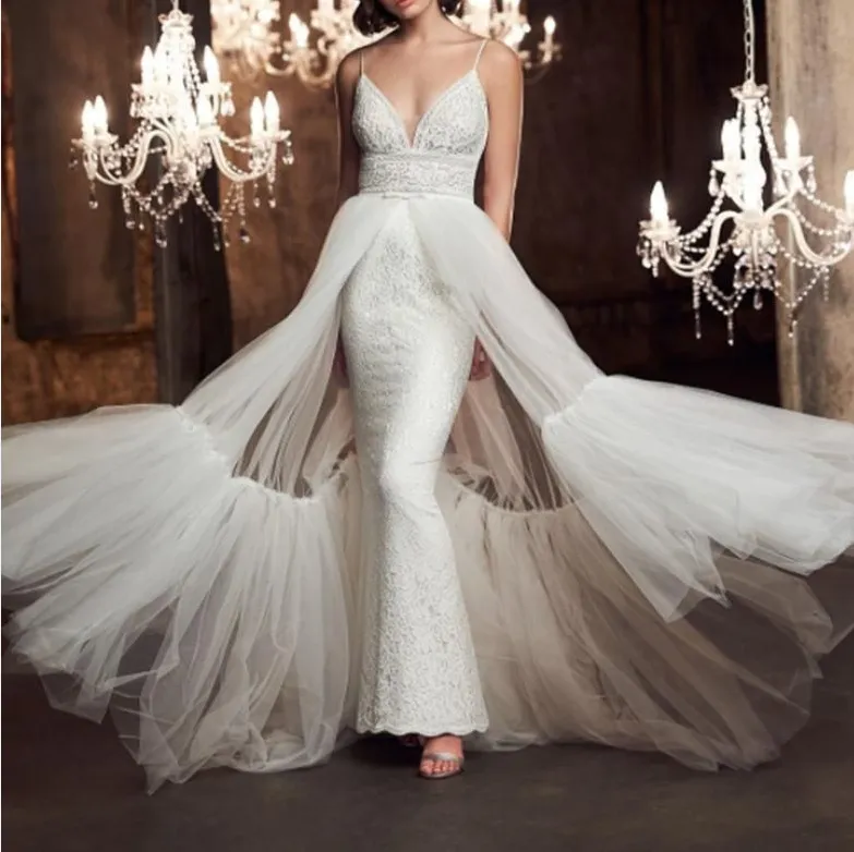 Elegant Women Bridal Wedding Detachable Overskirt Tulle Ball Gown Train Skirt For Photo Studio Wedding Party Dress Accessories