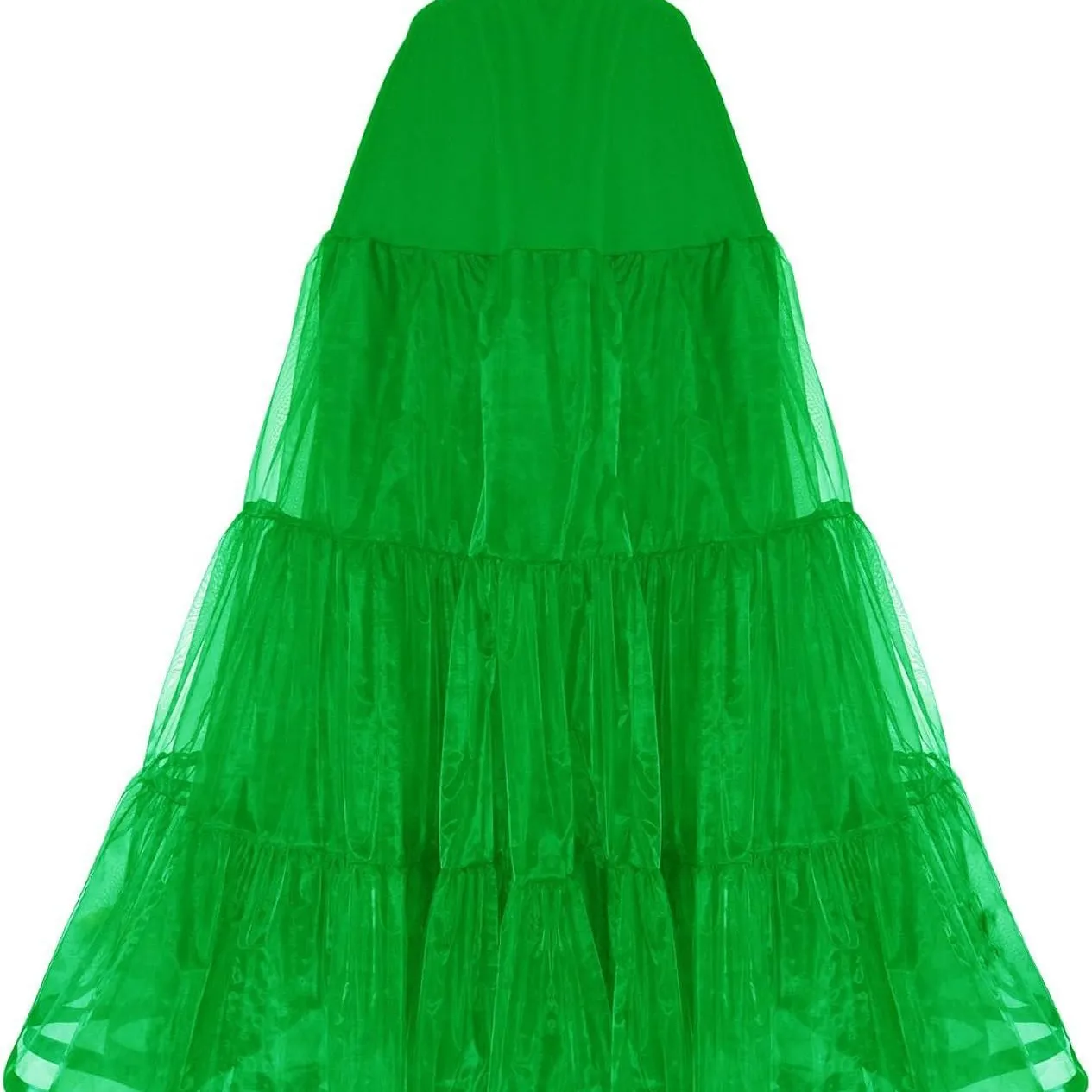 Women Long Floor Length Petticoat For Wedding Dress Ball Gown Underskirt Multi Layer Mesh Boneless Crinoline Stage Performance Accessories