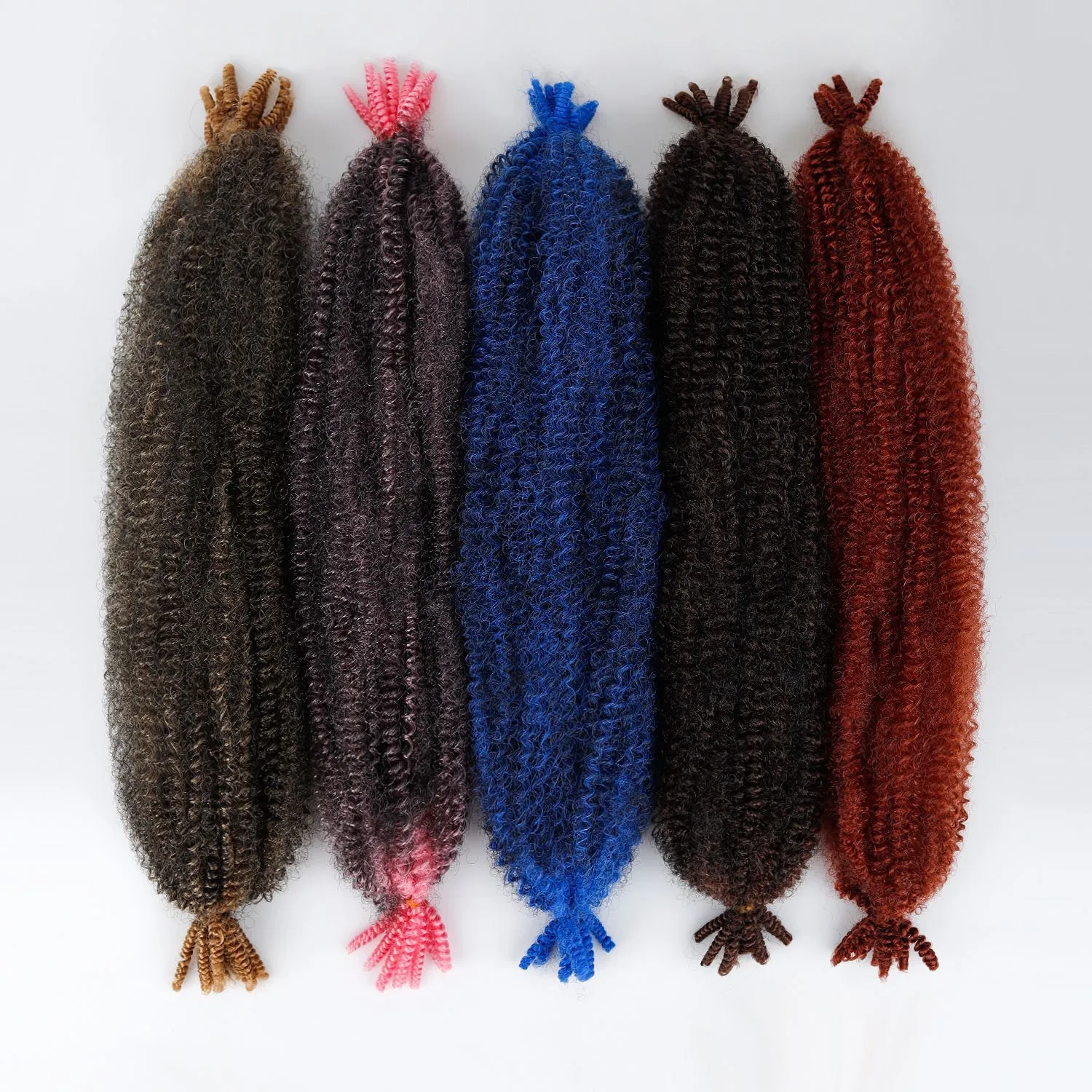 Capelli all'Uncinetto Afro Twist Sintetici Morbidi ed Elastici Extension di Capelli Ricci per Donne Styling Quotidiano