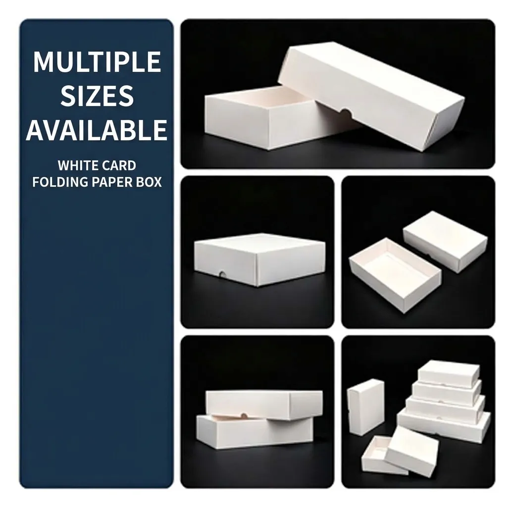 Scatola di Imballaggio per Gioielli in Carta Minimalista Stile Cassetto Piccola Scatola Regalo per Collana Anello Orecchino Conservazione